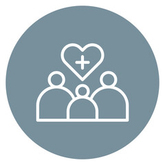 Patients Care icon vector image. Can be used for Nursing.