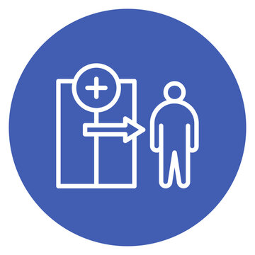 Outpatient Care icon vector image. Can be used for Nursing.