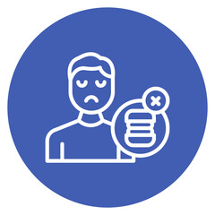 Anorexia icon vector image. Can be used for Addiction.