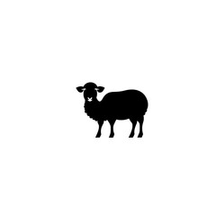 black sheep isolated on white background vector illustration design | Digital silhouette