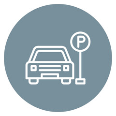 Obraz premium Free Parking icon vector image. Can be used for Coworking Space.