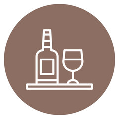 Free Wine icon vector image. Can be used for Coworking Space.