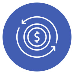 Cash Flow icon vector image. Can be used for Credit And Loan.