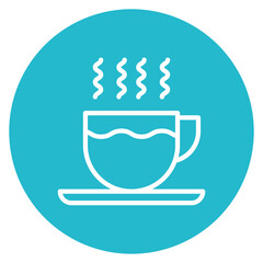 Hot Coffee icon vector image. Can be used for Bar.