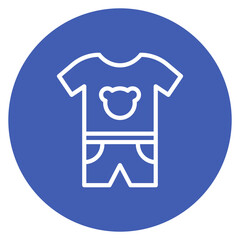 Baby clothes icon vector image. Can be used for Maternity.