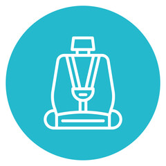 Car seat icon vector image. Can be used for Maternity.