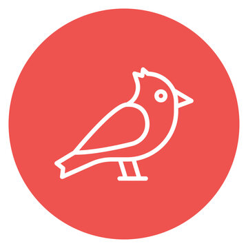Cardinal icon vector image. Can be used for Archeology.