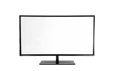 Monitor View on Transparent Background