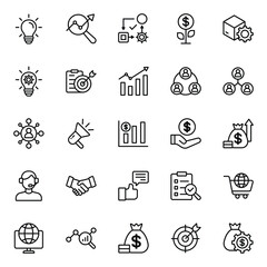 Business Accounting Icon Line V1