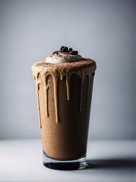 Coffee smoothie with cream