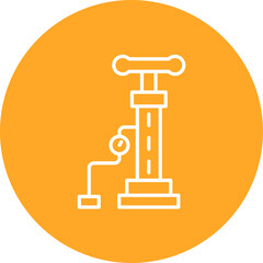 Air Pump Line Color Icon