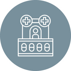 Pharmacy Line Color Icon