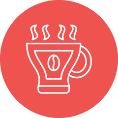 Hot Beverage Line Color Icon