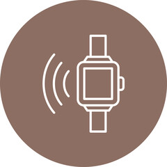 Smart Watch Line Color Icon