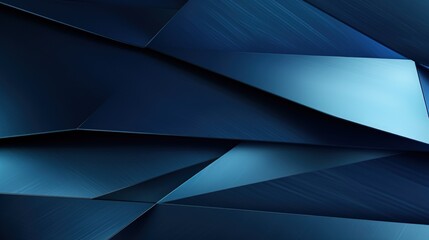 Abstract 3d modern blue geometric shape modern background. Generate AI image