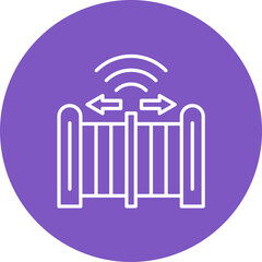 AND Gate Line Color Icon