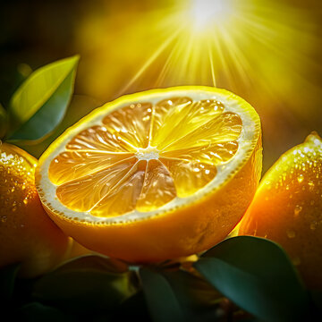 Half a slice of lemon