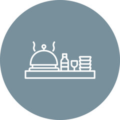 Dinner Line Color Icon