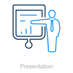 Presentation and meeting icon concept