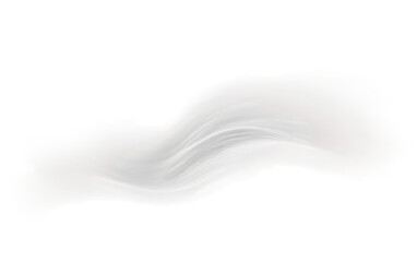 Cirrus Clouds Gracefully Arcing in an O Formation Isolated on a Transparent Background PNG