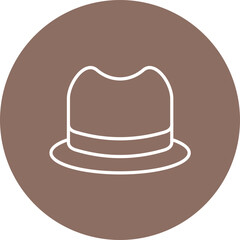 Hat Line Color Icon