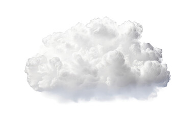 Advection White Clouds Conjuring Coastal Magic Isolated on a Transparent Background PNG