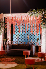 Beautiful romantic elegant wedding decor

