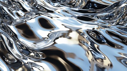 Metallic background with waves for wallpapers