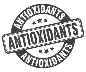 antioxidants stamp. antioxidants label. round grunge sign