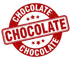 chocolate stamp. chocolate label. round grunge sign
