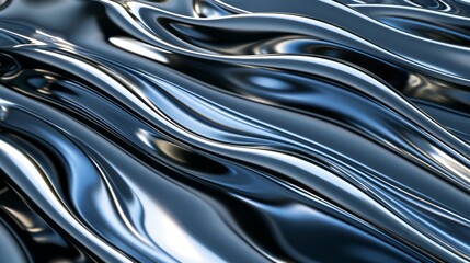 Metallic background with waves for wallpapers