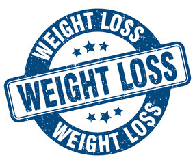 Fototapeta premium weight loss stamp. weight loss label. round grunge sign
