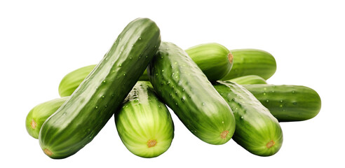 Delicious cucumbers cut out