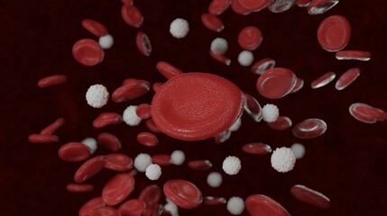 3d rendered medically accurate illustration of 
too many white blood cells due to leukemia
