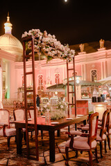 Beautiful romantic elegant wedding decor