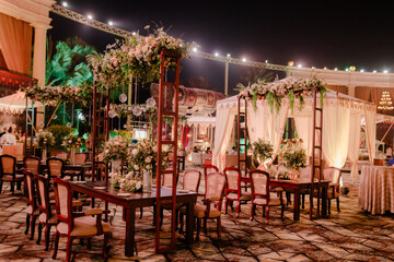 Beautiful romantic elegant wedding decor