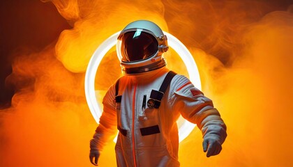 Obraz premium Dosya Kimlikleri: 701705591, 701705378 - Orijinal adlar: 334- Dancing astronaut on the background of the space background