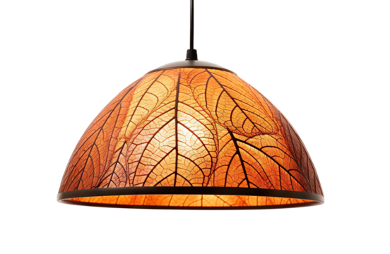 Pendant ceiling lamp shade, cut out