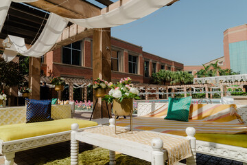 Beautiful romantic elegant wedding decor