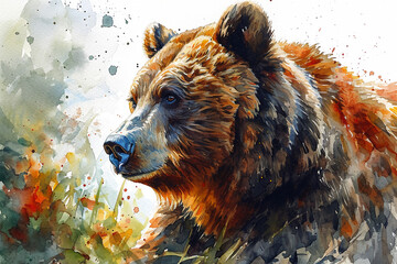 painting of a bear