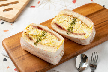 Grapefruit cream cheese salad, konjac rice mushroom salad, fried shrimp salad, onion hot dog, ham cheese egg sandwich, crab meat cheese egg sandwich, egg sandwich, kaya toast