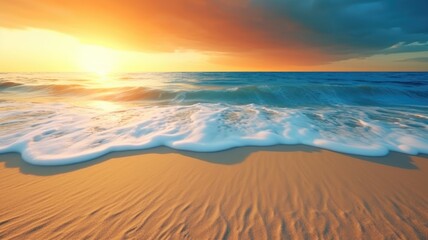 Fototapeta na wymiar A Sunset Beach Masterpiece