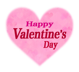 バレンタイン　ハート　水彩　素材　文字　シンプル　ロゴ　ラベル　見出し　柄　飾り　おしゃれ　白バック　透過