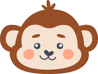 Monkey Animal Head