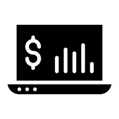Online financial report icon