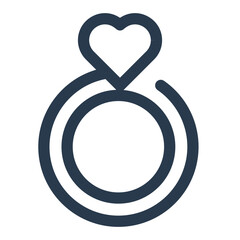 Engagement Ring Icon for Proposal Moments