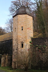Fototapeta na wymiar Historisches Gebäude in Kloster Schöntal in Baden-Württemberg 