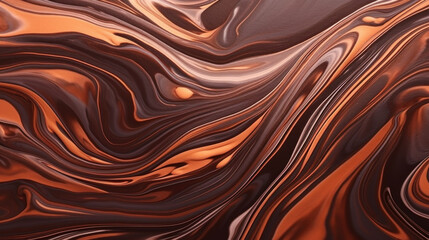 Texture of chocolate mixed with white cream. Elegant sweet background. Generative AI