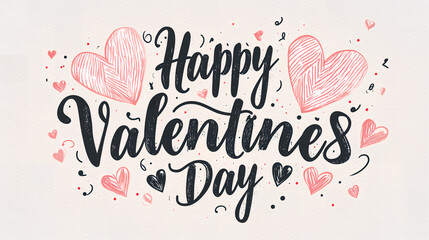 Happy Valentines Day card, background for celebration  - obrazy, fototapety, plakaty