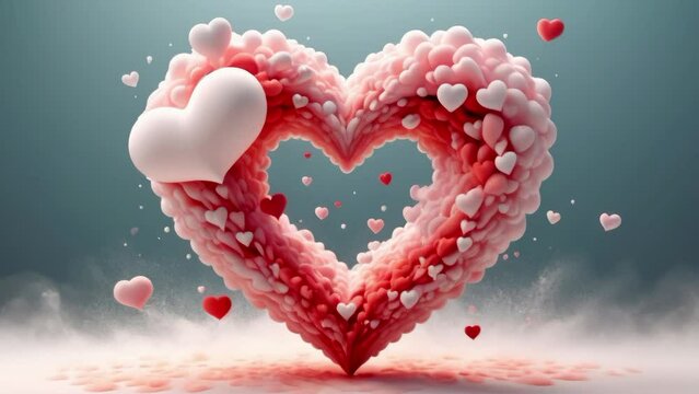 Love, valentine, colorful composition, symbolism and romance of love, February 14, Valentine's Day
